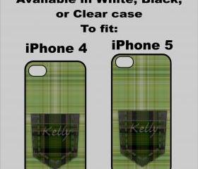 Plaid Pocket iPhone 4/4s or 5 cover 1
