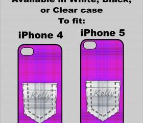 Plaid Pocket iPhone 4/4s or 5 cover 3